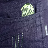 Kevlarové nohavice na moto Trilobite 1964 Dyneemic Pre men dark blue / fluo