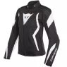 Dámská bunda na motorku Dainese EDGE LADY TEX matt black/white