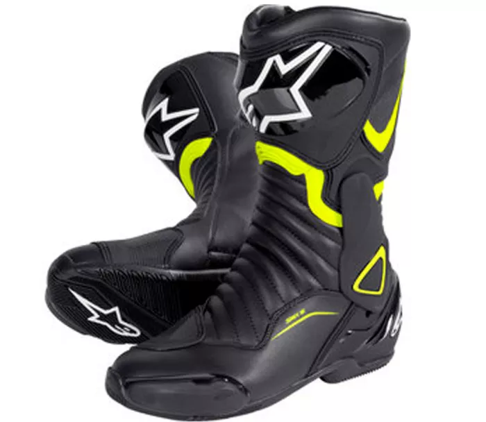 Topánky na motorku Alpinestars SMX-6 V2 black / yellow fluo veľ. 45