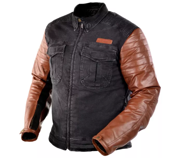 Bunda na motorku Trilobite Acid Scrambler brown vel. M