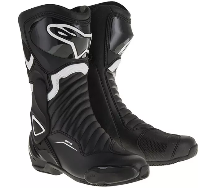 Topánky na motocykel Alpinestars SMX-6 V2 black / white veľ. 45