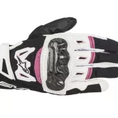 Dámske rukavice na moto Alpinestars Stella SMX-2 Air Carbon black/white/fuchsia vel. L