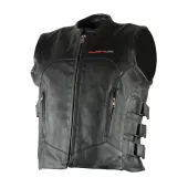 Kožená vesta Nazran Blade black veľ. 8XL