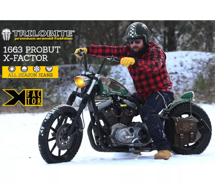 Kevlarové džínsy na moto Trilobite PROBUT X-FACTOR men blue veľ. 40