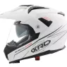 Helma na motorku XRC Dual Alpiner white/dark grey