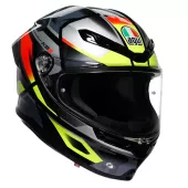 AGV K6 E2206 ERAZER BLACK/RED/YELLOW FLUO vel. S