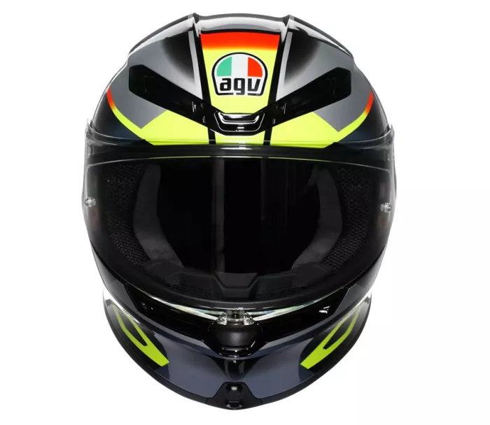 AGV K6 E2206 ERAZER BLACK/RED/YELLOW FLUO vel. S