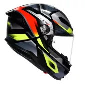 AGV K6 E2206 ERAZER BLACK/RED/YELLOW FLUO vel. S
