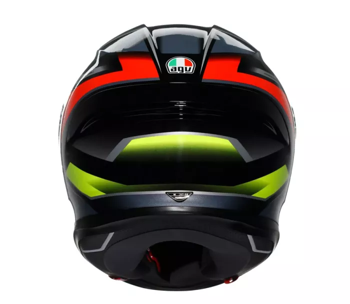 AGV K6 E2206 ERAZER BLACK/RED/YELLOW FLUO vel. S