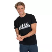 Louis Evolution tričko black/grey