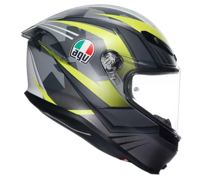 AGV K6 S E2206 MPLK EXCITE MATT CAMO/YELLOW FLUO vel. L