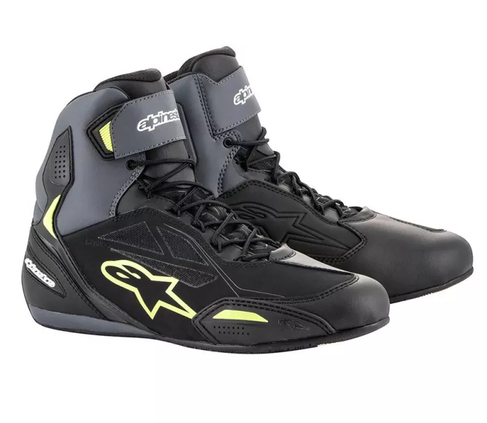 Topánky na motorku Alpinestars Faster-3 Drystar black / grey / fluo vel. 44