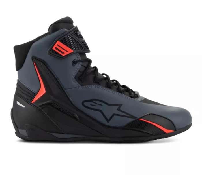 Topánky na moto 2026 Alpinestars Faster-4 Drystar black/red fluo