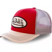 Šiltovka Von Dutch Baseball homme avec filet red/white