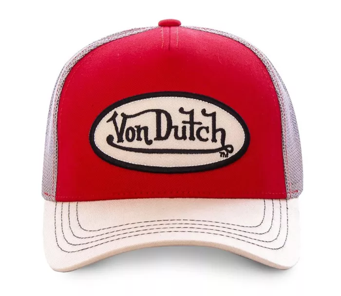 Šiltovka Von Dutch Baseball homme avec filet red/white