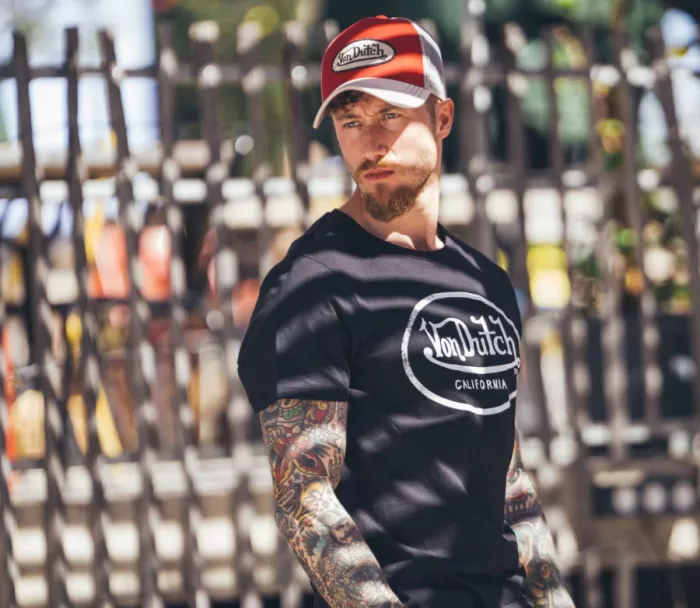 Šiltovka Von Dutch Baseball homme avec filet red/white