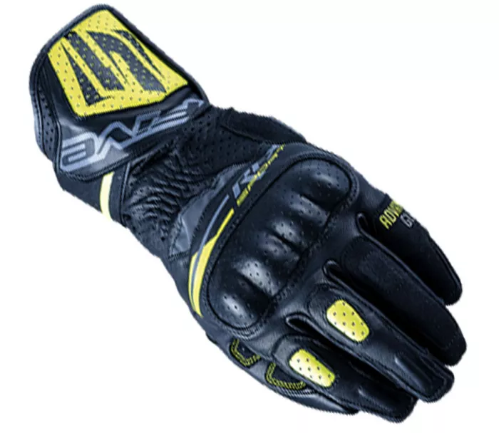 Rukavice na moto Five RFX Sport black/fluo yellow vel.  M