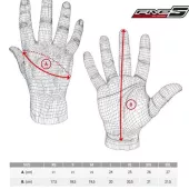 Rukavice na moto Five RFX Sport black/fluo yellow vel.  M