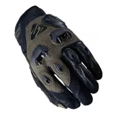 Rukavice na motorku Five Stunt Evo kaki vel. M