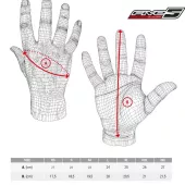 Rukavice na moto Five TFX1 GTX black/grey vel. L