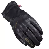 Five čierne kožené rukavice na motorku WFX Metro