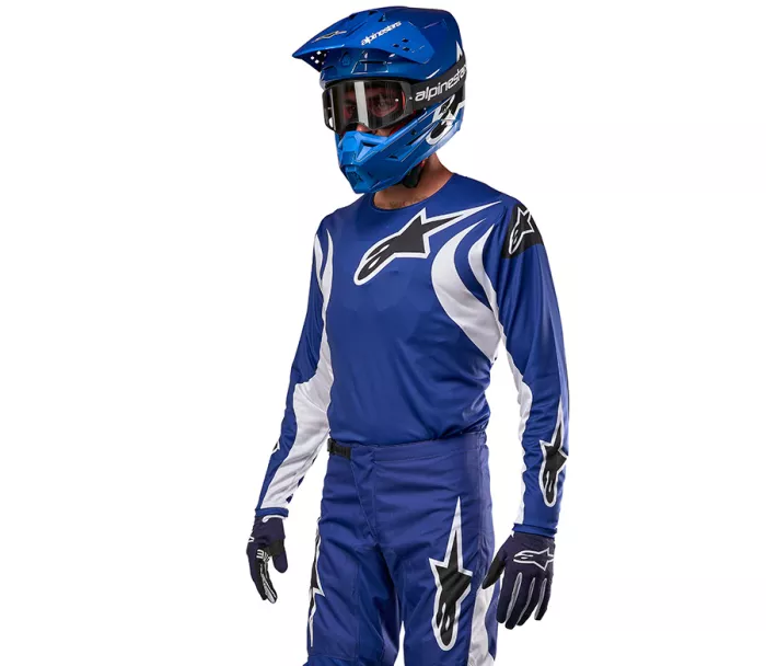 Alpinestars 376 3724 7021 Fluid Lucent L jersey blue ray/white
