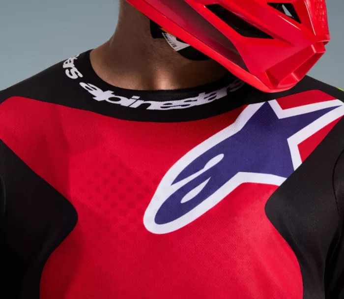 Alpinestars Fluid Grid red/black/purple vel. L