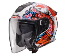 Otvorená helma Caberg FLYON II KOI white/red/orange/blue