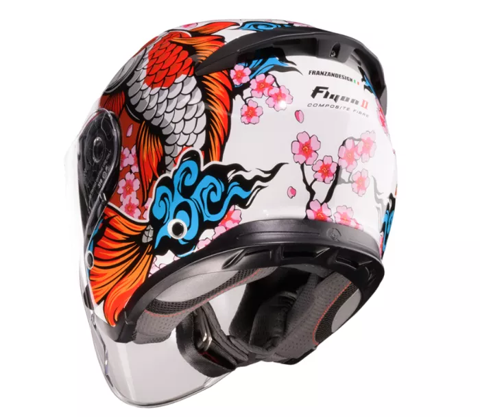 Caberg FLYON II KOI white/red/orange/blue vel. S