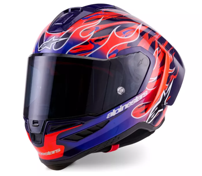 Závodná helma Alpinestars  Supertech R10 Flyte purple/red glossy