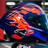 Závodná helma Alpinestars  Supertech R10 Flyte purple/red glossy