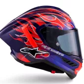 Závodná helma Alpinestars  Supertech R10 Flyte purple/red glossy