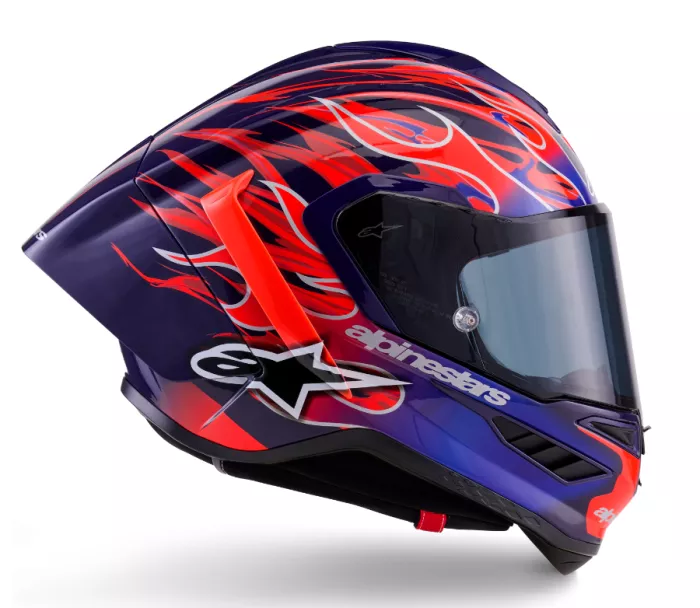 Závodná helma Alpinestars  Supertech R10 Flyte purple/red glossy