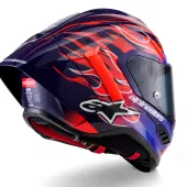 Závodná helma Alpinestars  Supertech R10 Flyte purple/red glossy