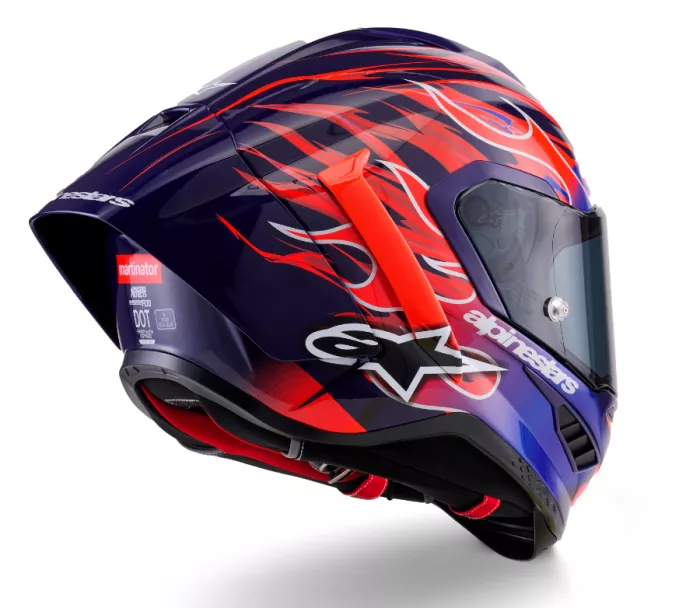 Závodná helma Alpinestars  Supertech R10 Flyte purple/red glossy