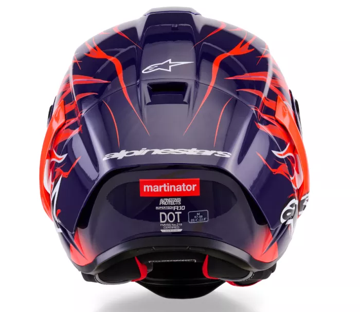 Závodná helma Alpinestars  Supertech R10 Flyte purple/red glossy