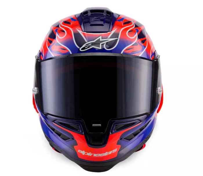 Závodná helma Alpinestars  Supertech R10 Flyte purple/red glossy