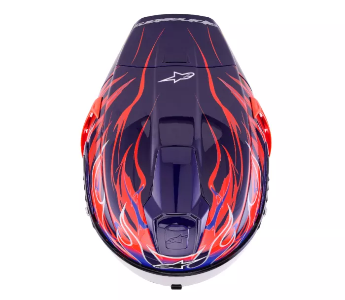 Závodná helma Alpinestars  Supertech R10 Flyte purple/red glossy