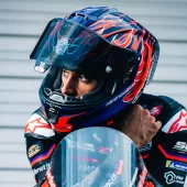 Závodná helma Alpinestars  Supertech R10 Flyte purple/red glossy