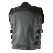 Kožená vesta Nazran Blade black veľ. 8XL
