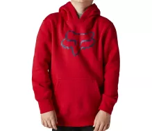 Detská mikina Fox Youth Legacy Pullover Fleece Flame Red veľ. YM