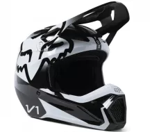 Dětská motokrosová helma Fox Yth V1 Leed Helmet Dot/Ece Black/White