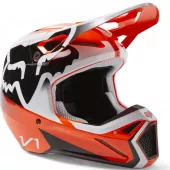 Dětská motokrosová helma Fox Yth V1 Leed Helmet Dot/Ece Fluo Orange vel. YM