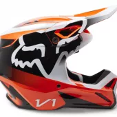Dětská motokrosová helma Fox Yth V1 Leed Helmet Dot/Ece Fluo Orange vel. YM