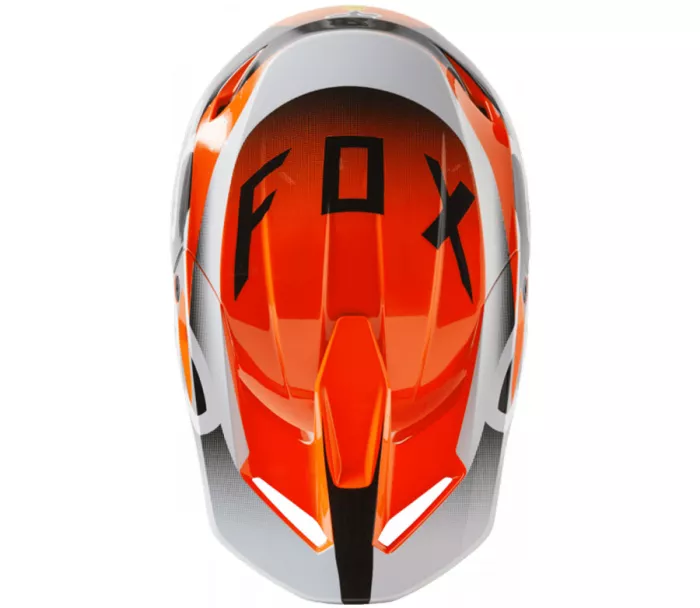 Dětská motokrosová helma Fox Yth V1 Leed Helmet Dot/Ece Fluo Orange vel. YM