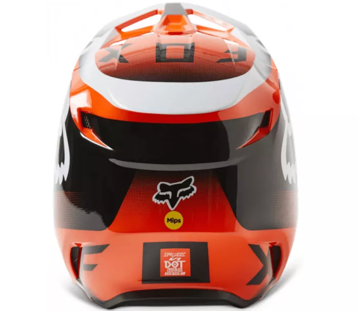 Dětská motokrosová helma Fox Yth V1 Leed Helmet Dot/Ece Fluo Orange vel. YM