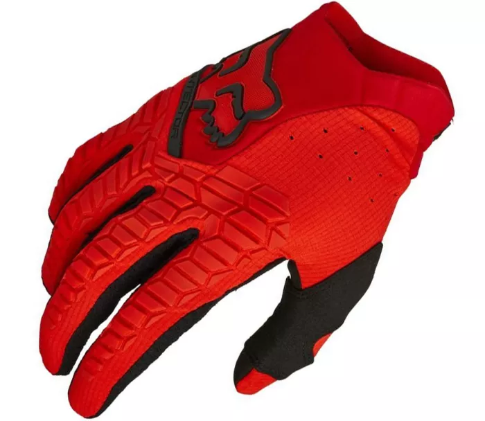 Motokrosové rukavice Fox Pawtector Glove - Fluorescent Red vel. 2XL