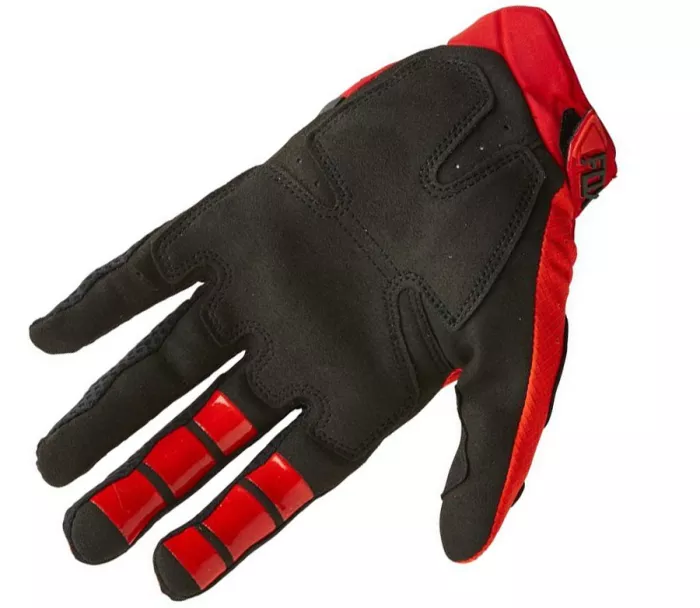 Motokrosové rukavice Fox Pawtector Glove - Fluorescent Red vel. 2XL