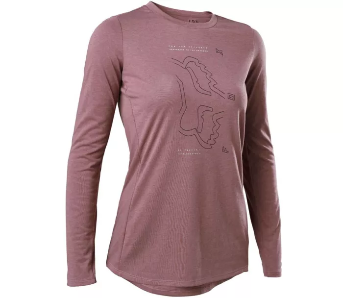 Dámský dres Fox Ranger Dr Ls Jersey - Plum Perfect vel. M
