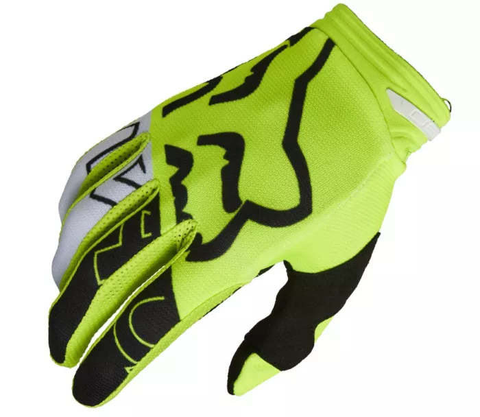 Motokrosové rukavice Fox 180 Skew Glove - Fluo Yellow